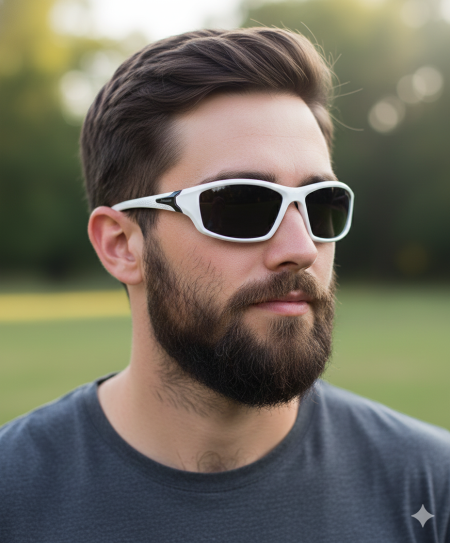 نظارة شمسية ابيض